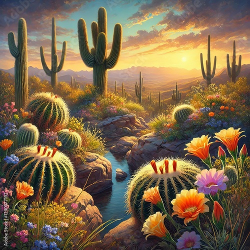 Desert bloom color and li