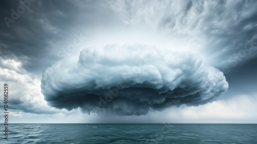 Stormy Seascape:  A dramati...