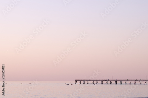 Port Noarlunga jetty on a warm summer evening.