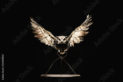 minimalistic owl liberation scene photo