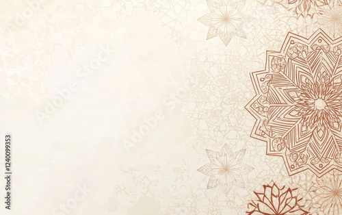 Beige Mandala Background Design, Festive, Wedding Invitation Template