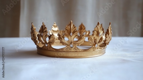 Each thorn, intricately crafted, curves with a delicate yet menacing beauty.
