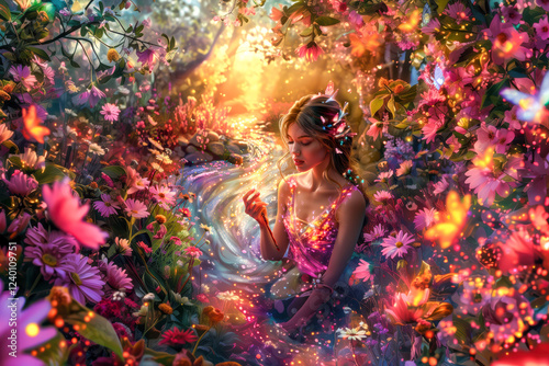 Fairy Princess Adorable Fairytale Girl Elf Magical Enchanted Forest Children Fantasy