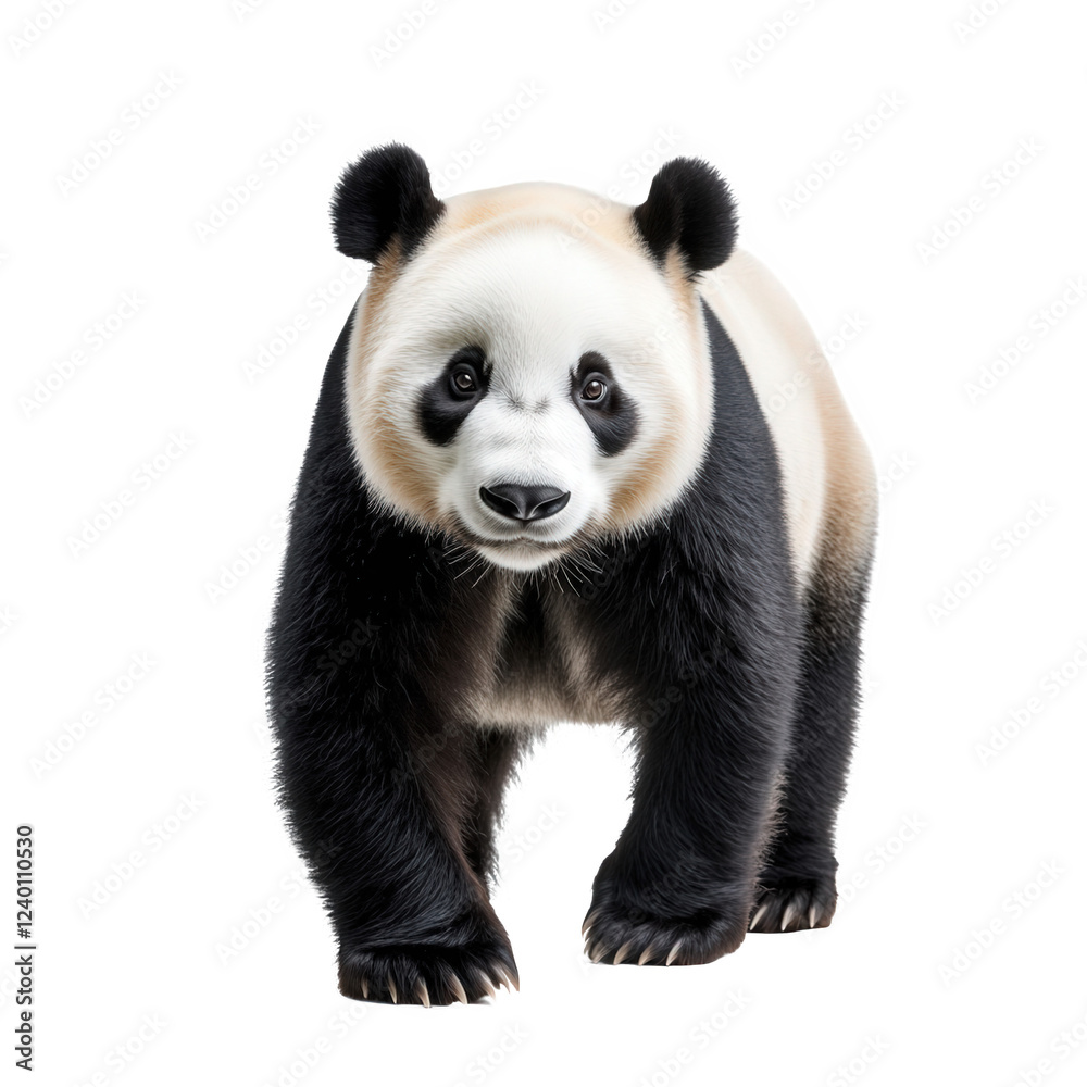 A cute panda, an endangered animal A cute panda, an endangered animal