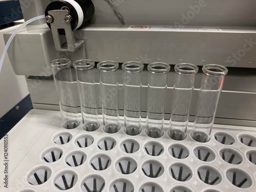 Scientific equipment used in the laboratory, equipment for conducting experiments, equipment used with HPLC machines.