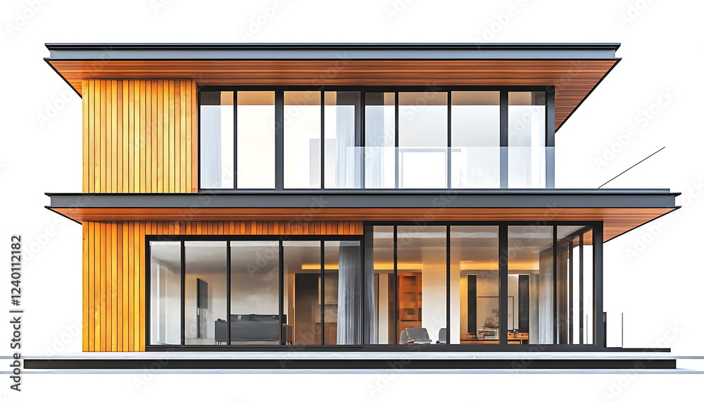 3D rendering of a modern house design 3D rendering of a modern house design