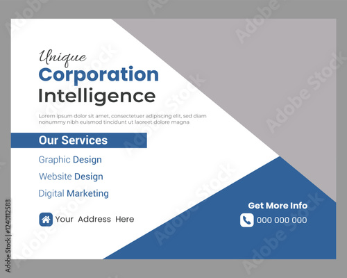  Corporate billboard design vector
