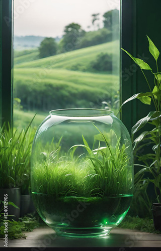 water in glass