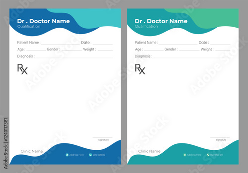  Doctors letterhead and hospital medical prescription Design 
