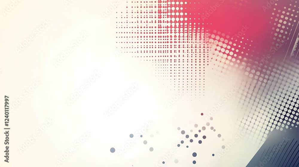 Obraz premium Abstract red and white design