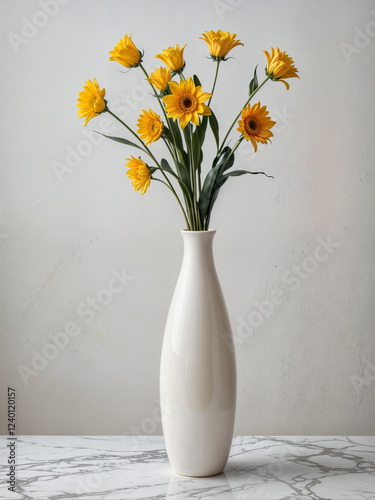 Wallpaper Mural flowers in a white vase Torontodigital.ca