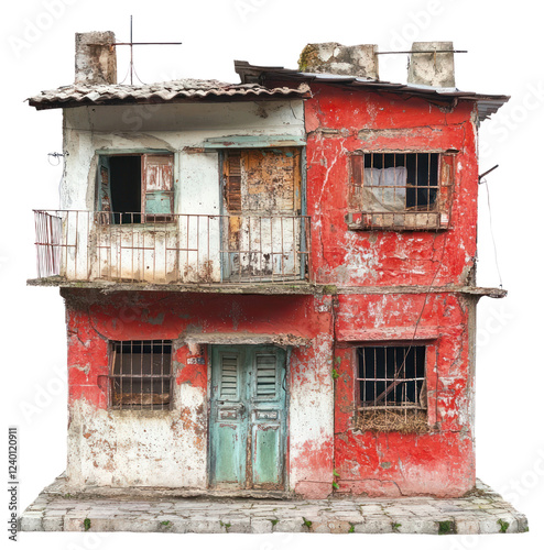 PNG Favela house architecture building city.