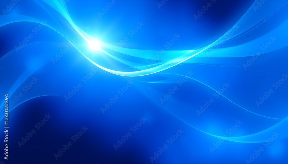 Abstract Blue Light Wave Background with Glowing Particles and Futuristic Energy Flow Design Abstract Blue Light Wave Background with Glowing Particles and Futuristic Energy Flow Design