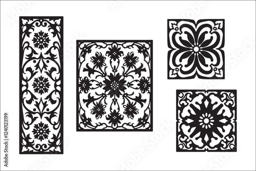 Basic RGBElegant Floral and Geometric Panel

