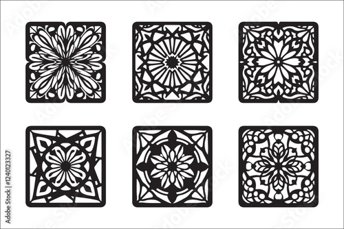 Basic RGBElegant Floral and Geometric Panel
