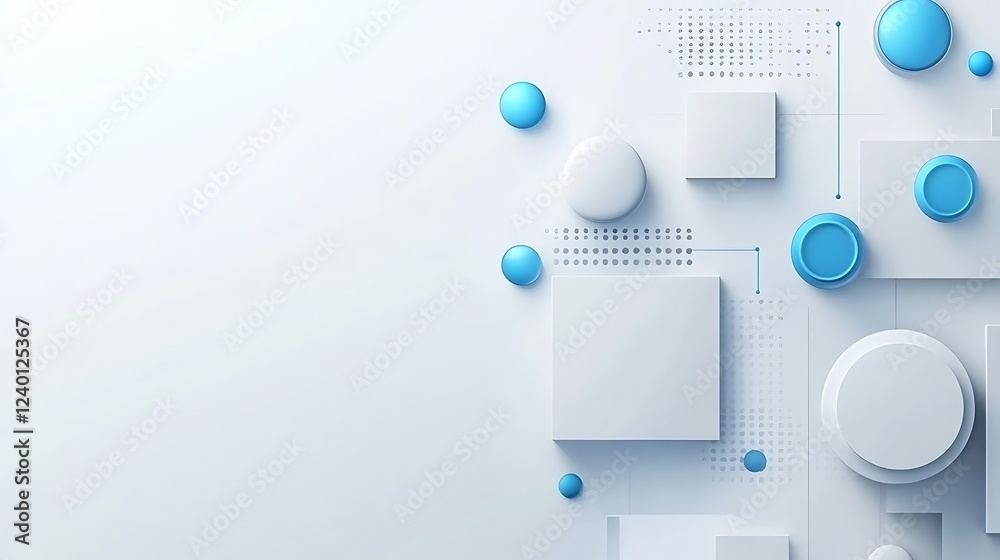 Abstract shapes, tech background, design Abstract shapes, tech background, design