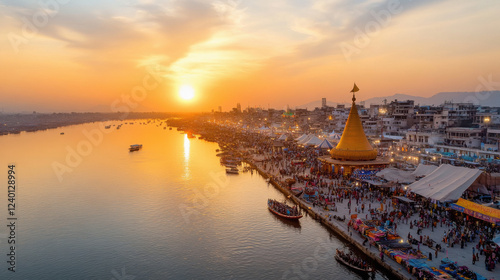 bird eye view of Maha Kumbh Mela