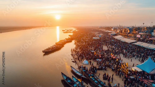 bird eye view of Maha Kumbh Mela