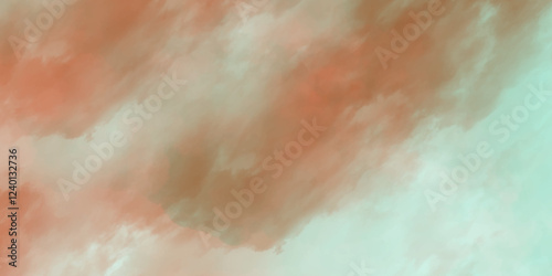 abstract watercolor background with space red and white cloudy wallpaper design. afternoon smoke fog cloud texture background.