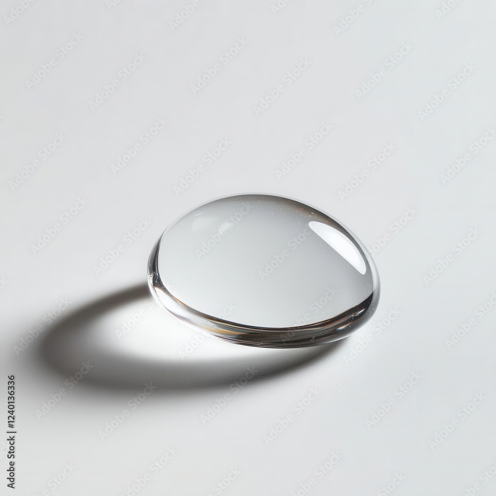 Natural Water Drop Isolated on White Background with Clipping Path Natural Water Drop Isolated on White Background with Clipping Path
