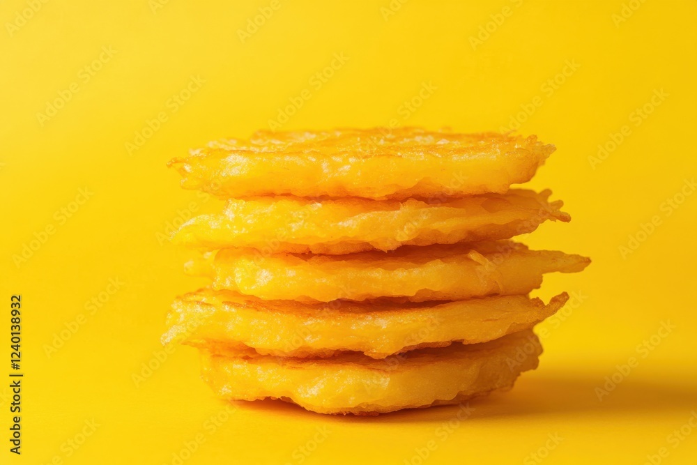A Stack of Golden Fried Potato Pancakes A Stack of Golden Fried Potato Pancakes
