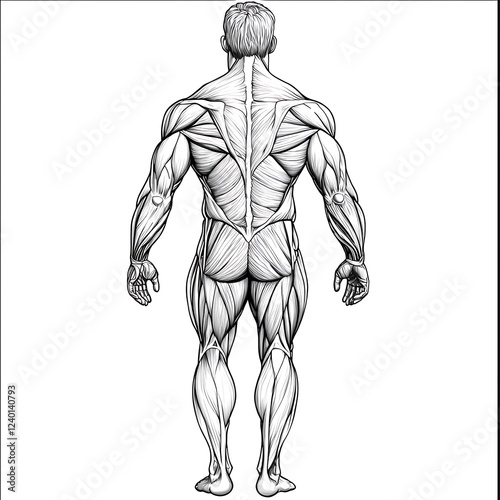 Human Body Diagram for Coloring Book Pages