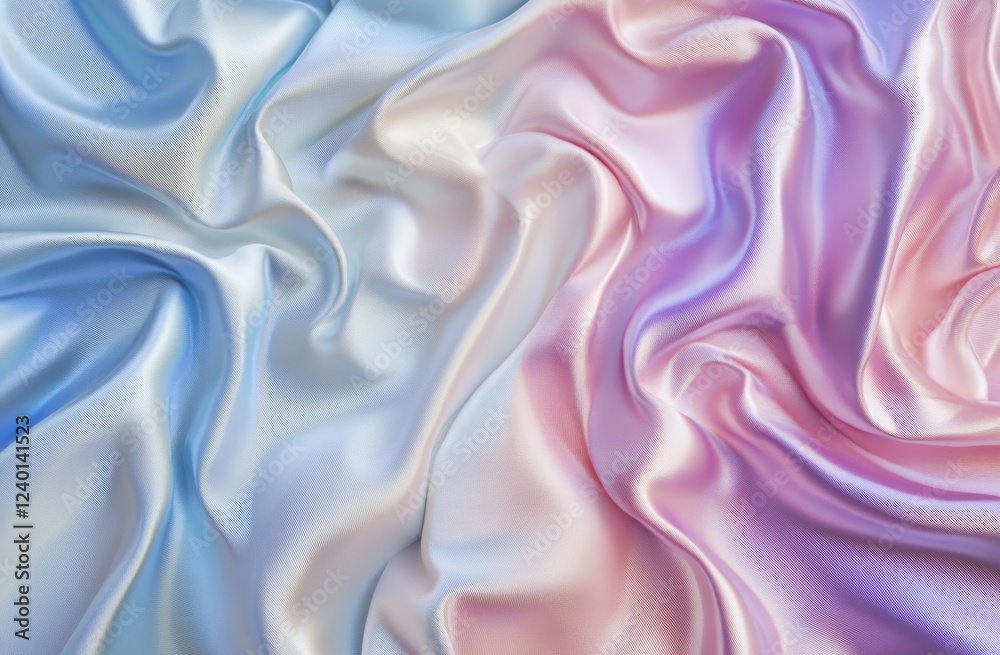 Fototapeta premium Pastel silk fabric swirl background texture