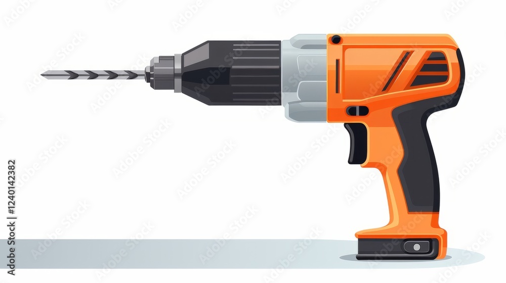 Powerful cordless drill for home improvement projects and DIY tasks. Generative AI Powerful cordless drill for home improvement projects and DIY tasks. Generative AI