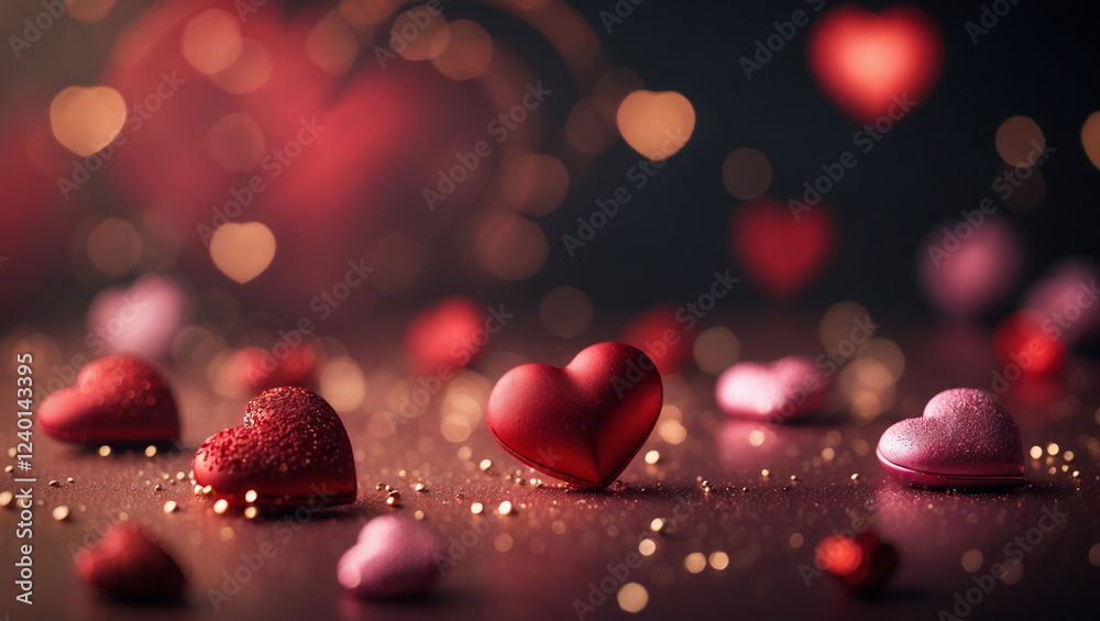 Obraz premium Valentine's Day, Love, Romance, Roses, Flowers, Romantic Gift 