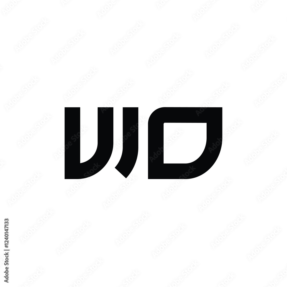 WO monogram logo design letter text name symbol monochrome logotype alphabet character simple logo WO monogram logo design letter text name symbol monochrome logotype alphabet character simple logo
