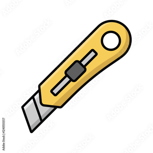cutter knife icon vector design template simple and clean