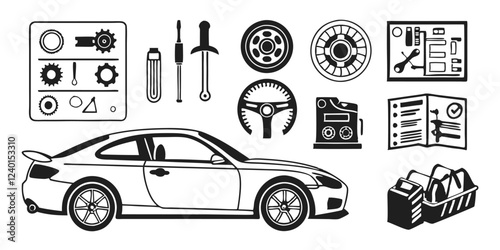 Car Parts and Tools for Auto Repair and Maintenance
