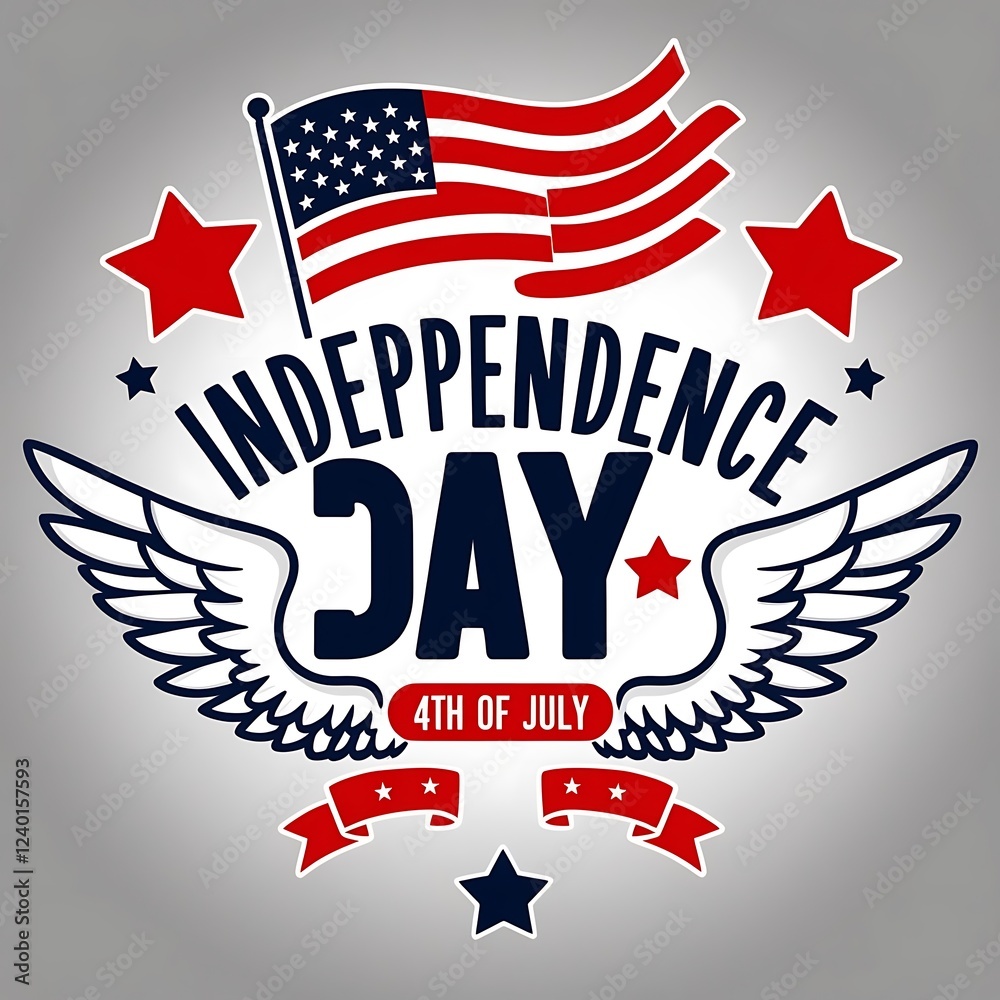 Festive USA Independence Day Graphic Festive USA Independence Day Graphic