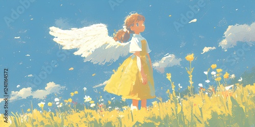illustration with children's drawing style for story book