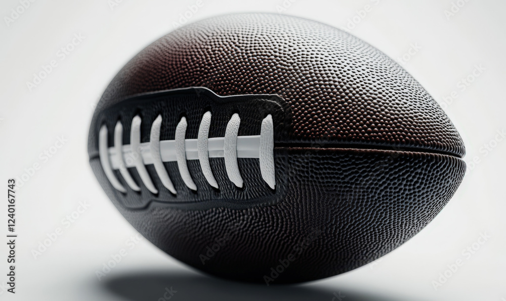 A brown rugby ball A brown rugby ball