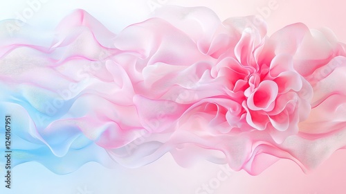 A dreamy pastel pink background with soft, subtle textures, creating an elegant and peaceful ambiance.