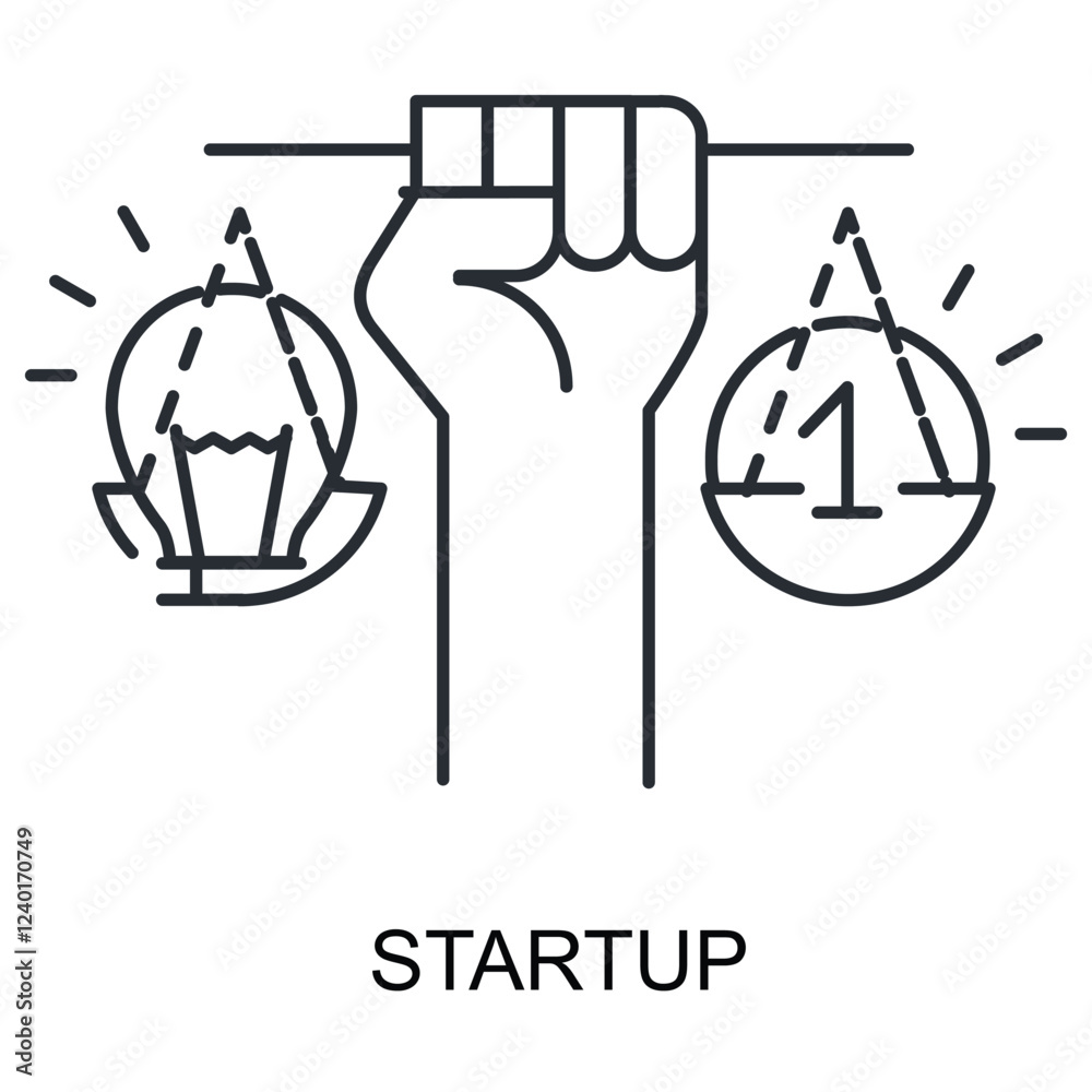 Obraz premium Startup Icon. Vector Design