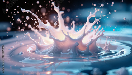 splash of milk Generative AI