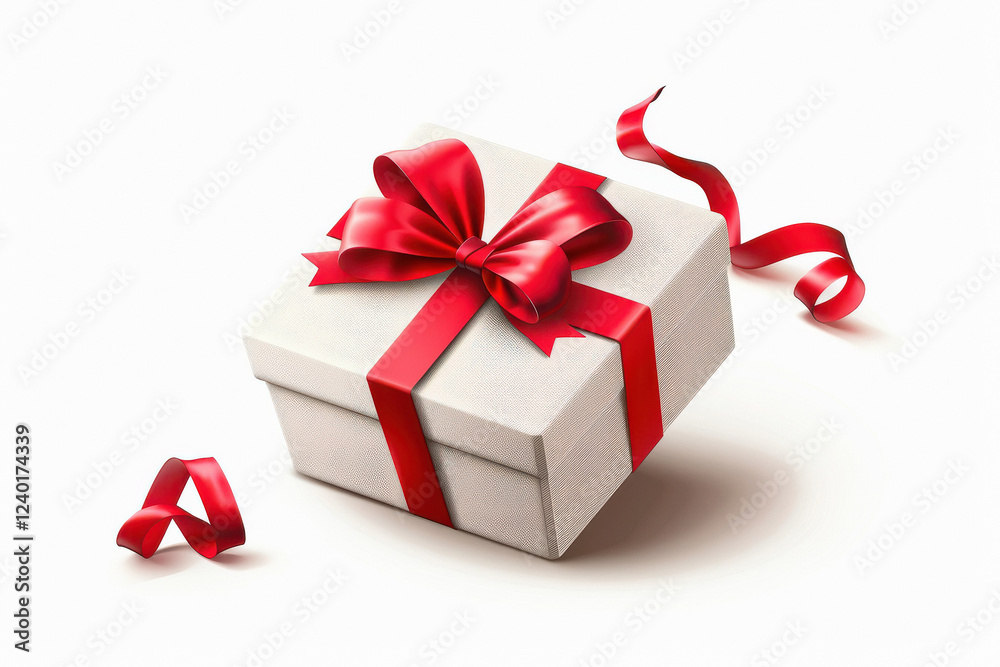 Obraz premium gift box on white background