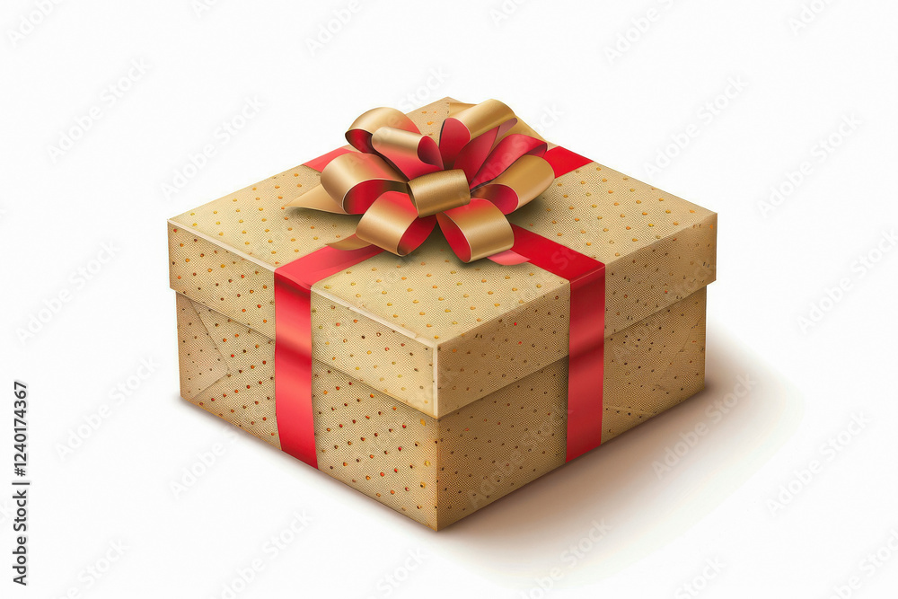 Obraz premium gift box on white background