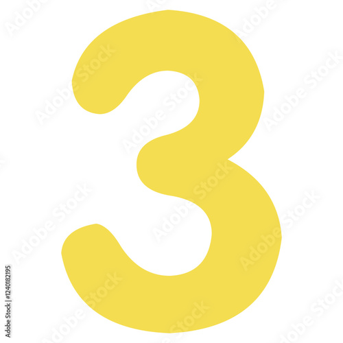 number red and yellow colored icon pack