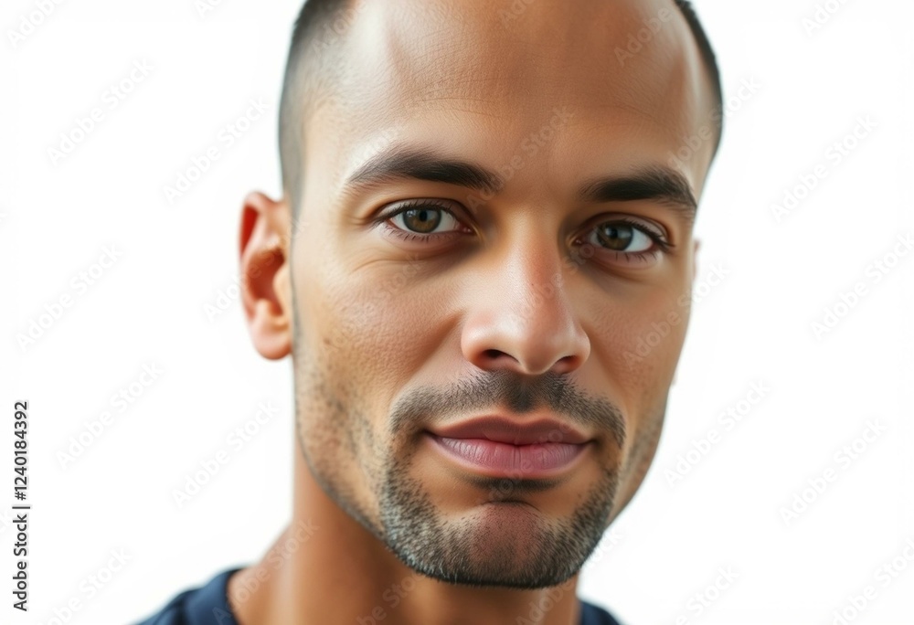 Obraz premium Male portrait on white background