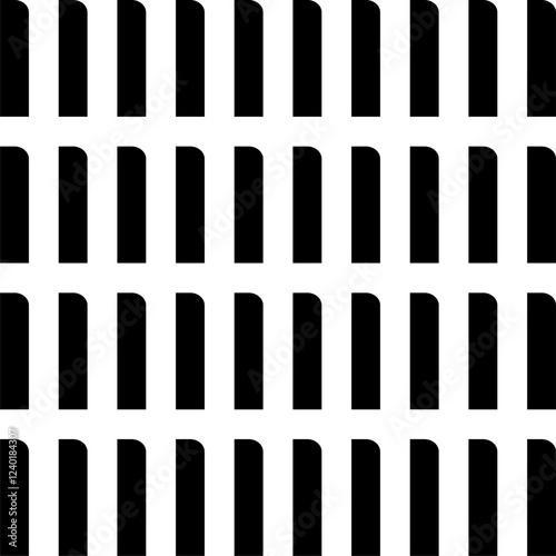 Seamless Bar Piano Keys Stylish Repeated Design On White Background