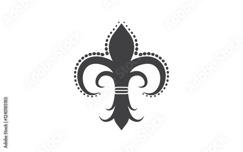 Fleur de lis vector icon design template