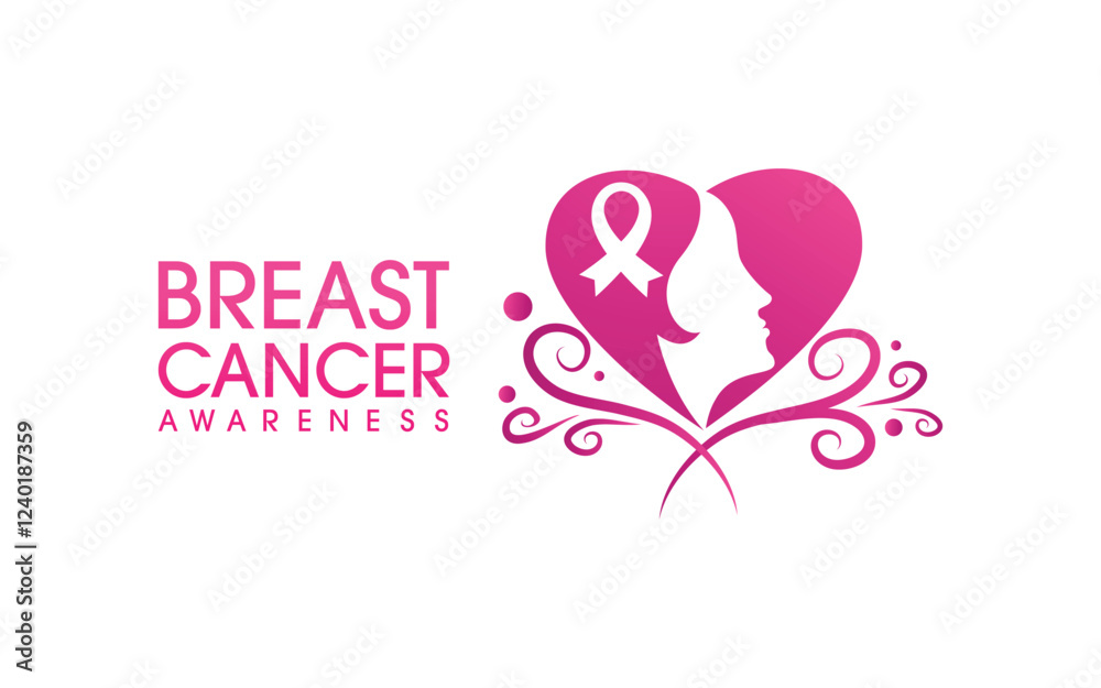 Breast cancer concept Pink ribbon event Vector illustration Breast cancer concept Pink ribbon event Vector illustration