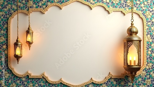frame with golden ornament