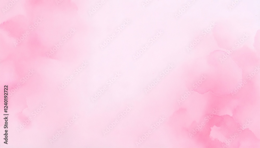 Delicate Pink Watercolor Painting Creating Soft and Dreamy Background Delicate Pink Watercolor Painting Creating Soft and Dreamy Background