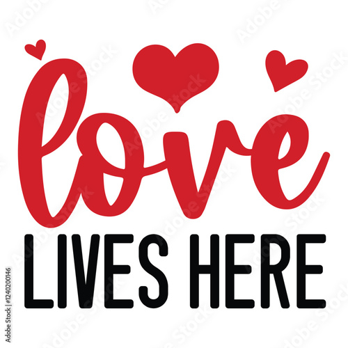 Love Lives here Doormat SVG Art & Illustration