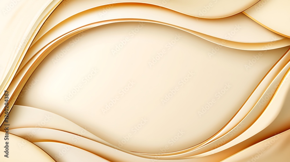 Obraz premium Beige waves background, abstract design