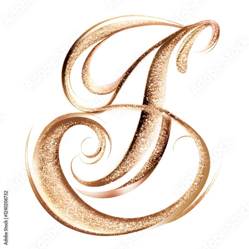 Embrace, stylish script, rose gold shimmer, smooth curves